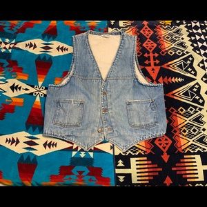 Vintage 70s dickies Vaquero Sherpa lined vest